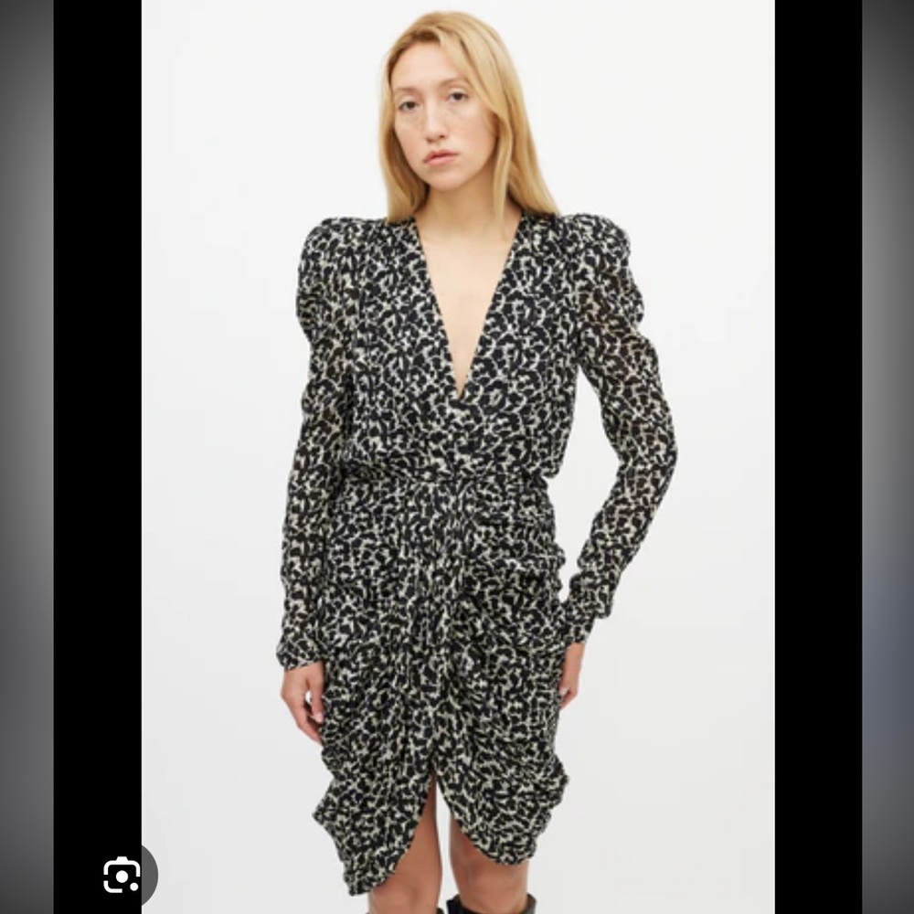 Isabel Marant Issolya Floral Ruffled Dress